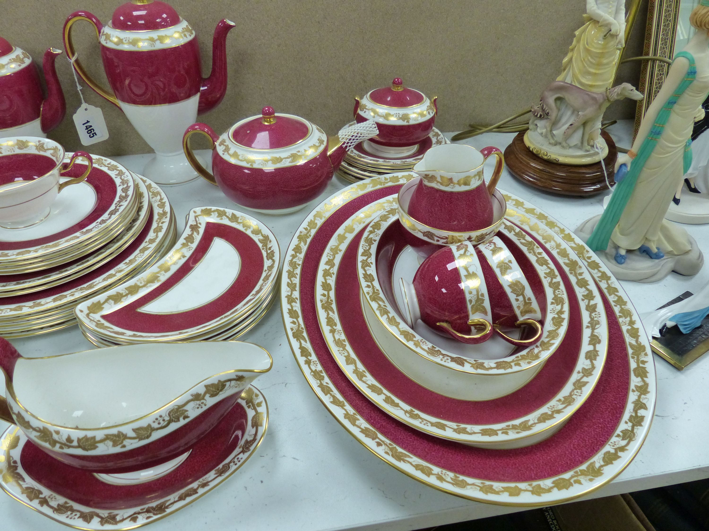 A Wedgwood 'Whitehall' pattern bone china dinner and coffee service